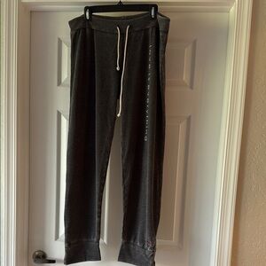 Peace Love World Womens Black Jogger Pants